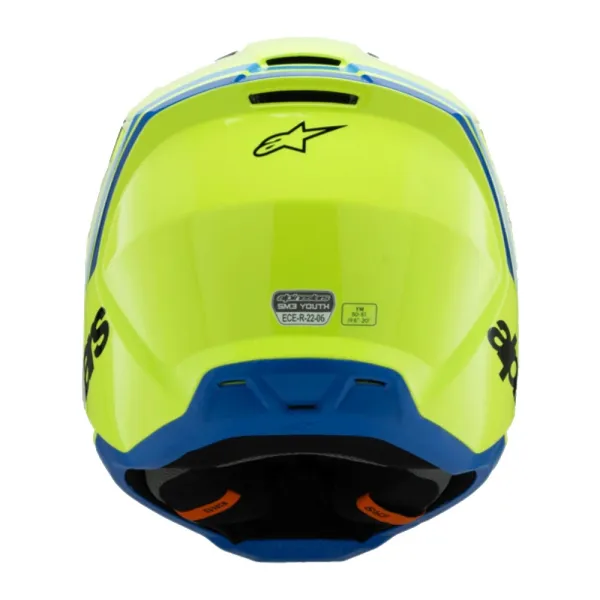 Дитячий ендуро шолом Alpinestars SM3 Radium жовто-чорно-синій