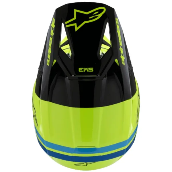 Дитячий ендуро шолом Alpinestars SM3 Radium жовто-чорно-синій