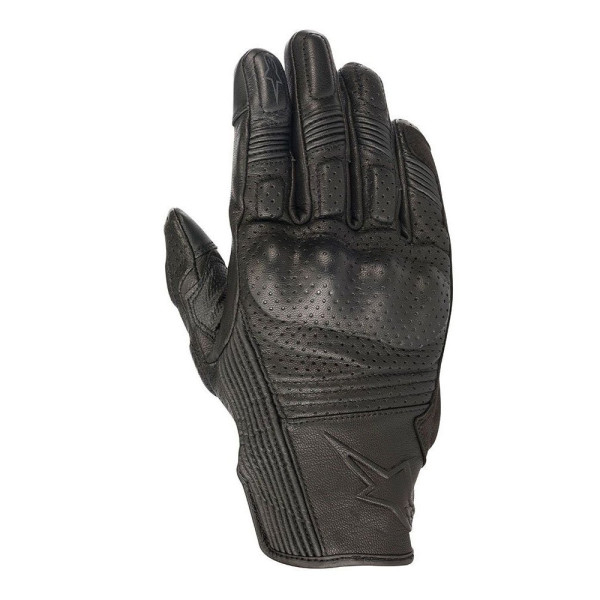 Кожані мотоциклетні рукавички Alpinestars Mustang v2 чорні