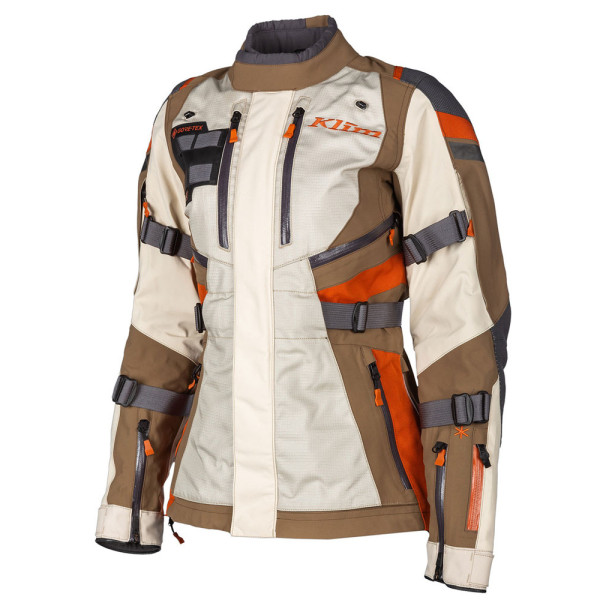 Жіноча текстильна мотоциклетна куртка Klim Artemis коричнево-помаранчева