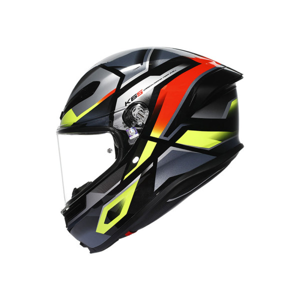 Інтегральний шолом AGV K6 S Erazer чорний-червоний-жовтий