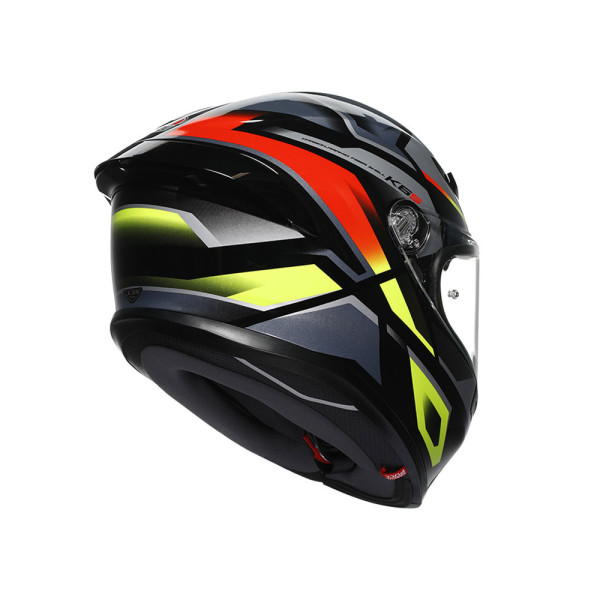 Інтегральний шолом AGV K6 S Erazer чорний-червоний-жовтий