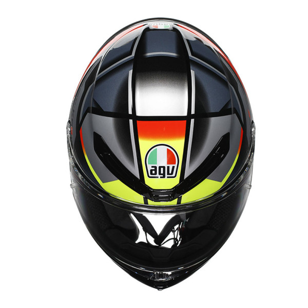 Інтегральний шолом AGV K6 S Erazer чорний-червоний-жовтий