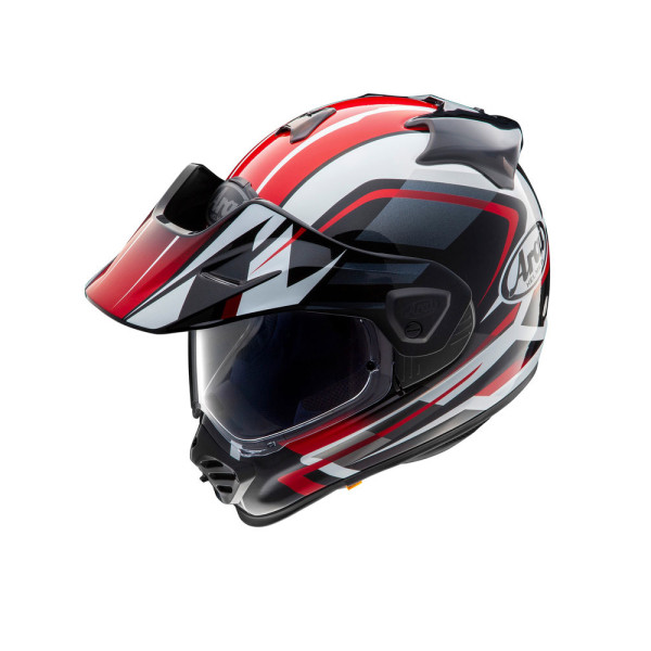 Шолом adventure Arai Tour-X5 Discovery чорний-біло-червоний