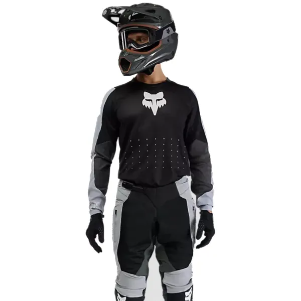 Блуза ендуро Fox Ranger Air Offroad чорна-сіра