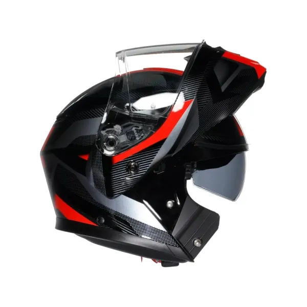 Модулярний шолом AGV Streetmodular Ledro чорний-червоний