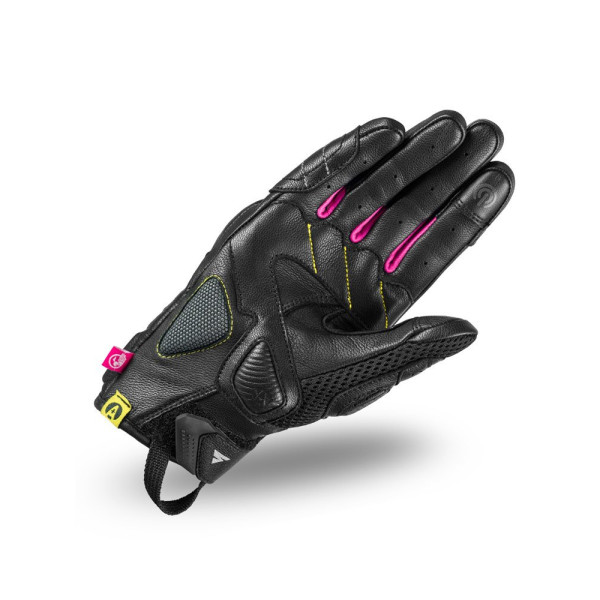 Жіночі мотоциклетні рукавички Shima Rush чорні-рожеві