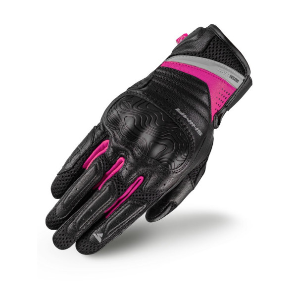 Жіночі мотоциклетні рукавички Shima Rush чорні-рожеві