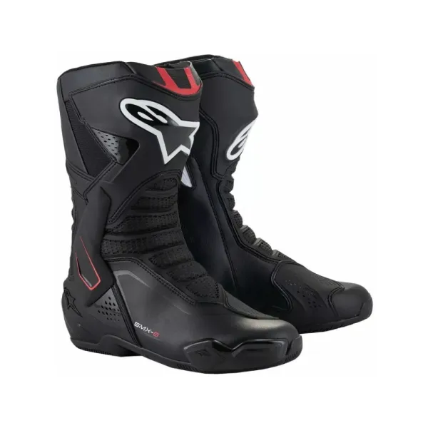 Мотоботи Alpinestars SMX-6 V3 чорні-білі-червоні