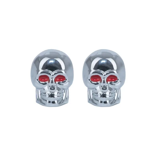 Гайки на клапан/вентилі Oxford Skeleton срібні пара