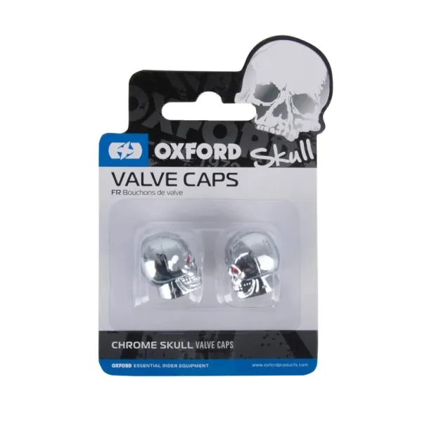 Гайки на клапан/вентилі Oxford Skeleton срібні пара