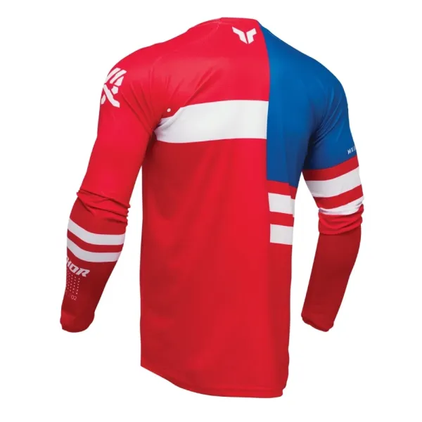 Кофта ендуро Thor Launchmode Patriot червоно-біло-синя