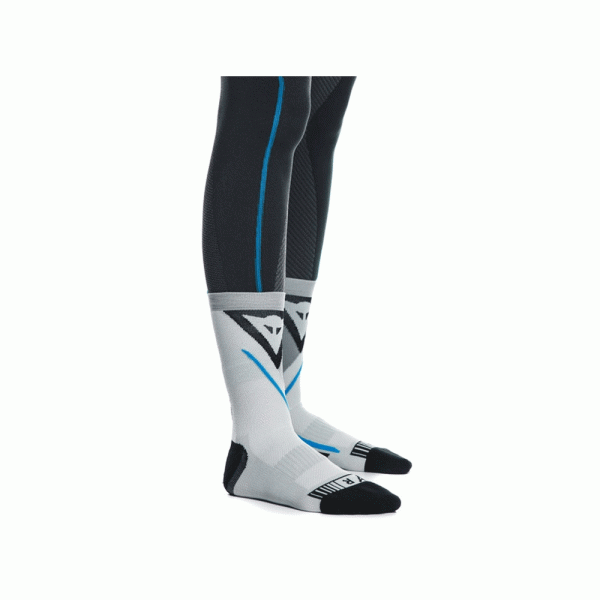 Короткі мотоциклетні шкарпетки Dainese Dry Mid біло-чорно-сині