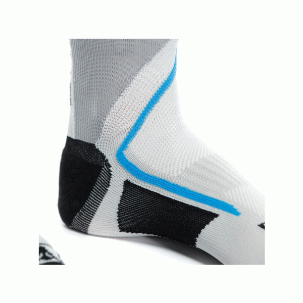 Короткі мотоциклетні шкарпетки Dainese Dry Mid біло-чорно-сині