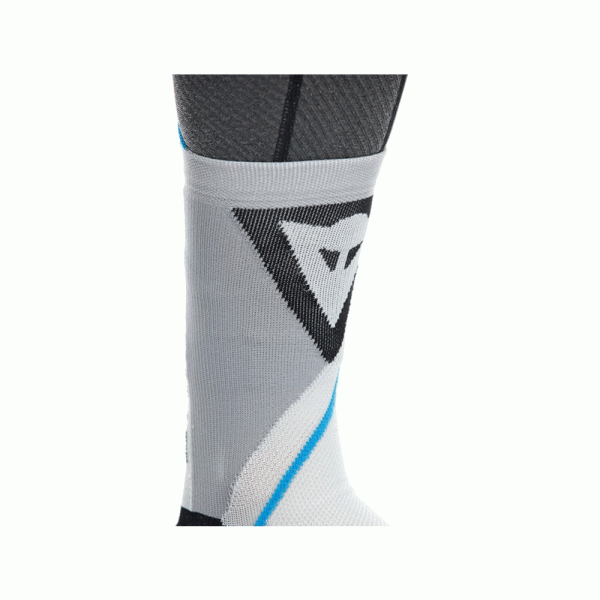 Короткі мотоциклетні шкарпетки Dainese Dry Mid біло-чорно-сині
