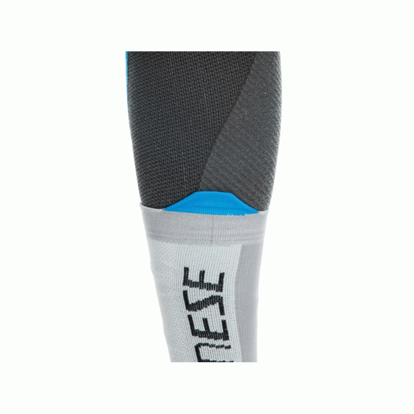 Короткі мотоциклетні шкарпетки Dainese Dry Mid біло-чорно-сині