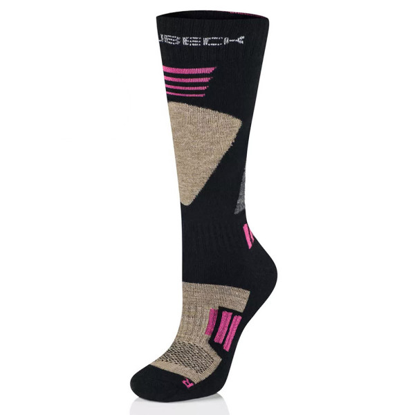 Жіночі шкарпетки Brubeck Ski Force чорні-рожеві