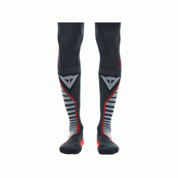 Довгі мотоциклетні шкарпетки Dainese Thermo Long чорні-червоні