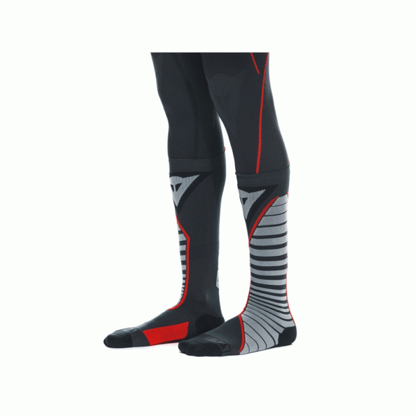 Довгі мотоциклетні шкарпетки Dainese Thermo Long чорні-червоні