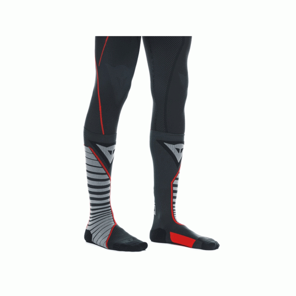 Довгі мотоциклетні шкарпетки Dainese Thermo Long чорні-червоні