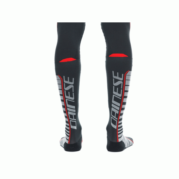 Довгі мотоциклетні шкарпетки Dainese Thermo Long чорні-червоні