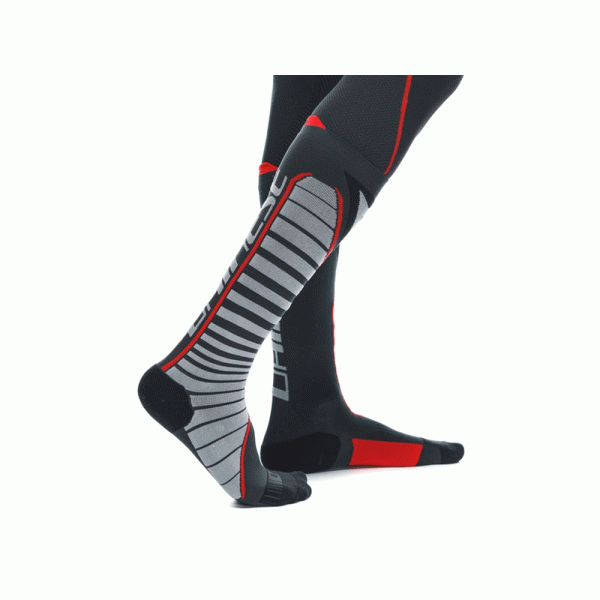 Довгі мотоциклетні шкарпетки Dainese Thermo Long чорні-червоні