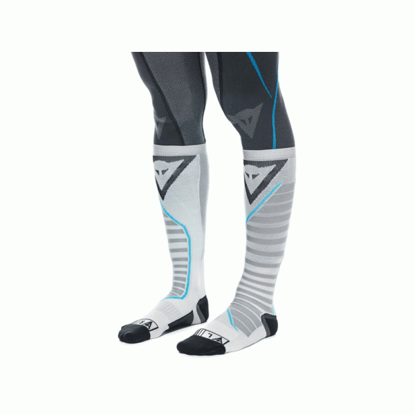 Довгі мотоциклетні шкарпетки Dainese Dry Long біло-чорно-сині