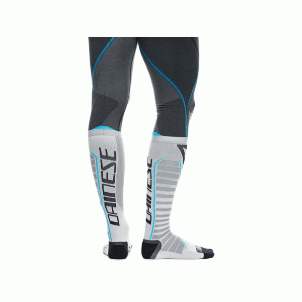 Довгі мотоциклетні шкарпетки Dainese Dry Long біло-чорно-сині