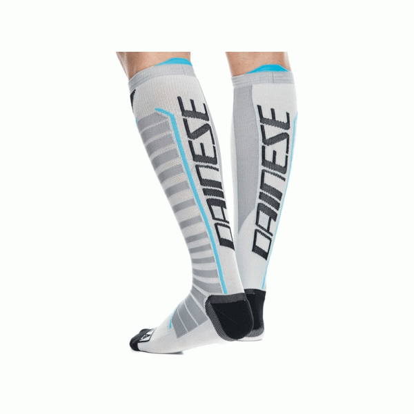 Довгі мотоциклетні шкарпетки Dainese Dry Long біло-чорно-сині