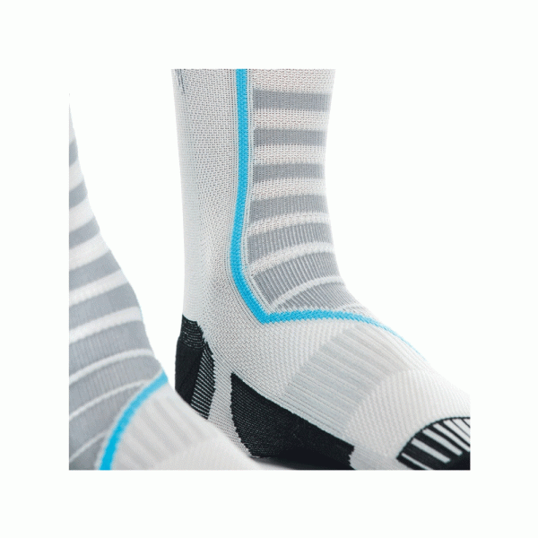 Довгі мотоциклетні шкарпетки Dainese Dry Long біло-чорно-сині