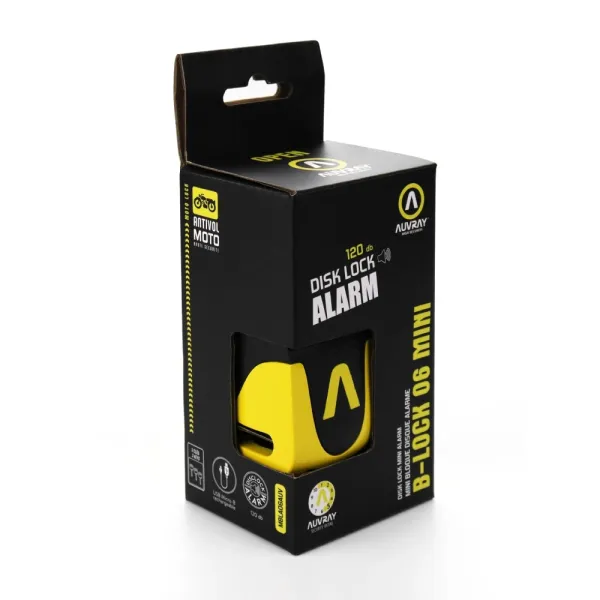 Дислок з сигналізацією Auvray B-Lock 06 Mini [діаметр: 5,5 мм] жовто-чорний