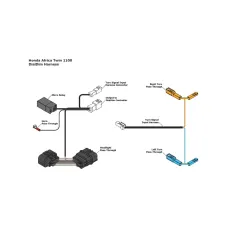 Адаптер проводки Denali DialDim plug-and-play Honda Africa Twin CRF1100L/ CRF1100L Adventure Sports ES (20-)