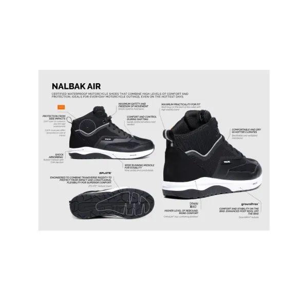 Мотоциклетні черевики TCX Nalbak Air чорні