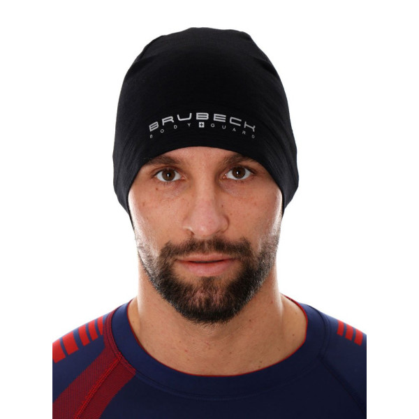 в'язана шапка меріно Brubeck унісекс чорна