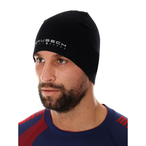в'язана шапка меріно Brubeck унісекс чорна