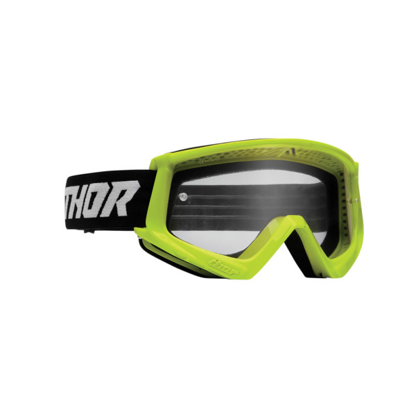 Дитячі мотогоглі Thor Combat Racer флуо жовто-чорні