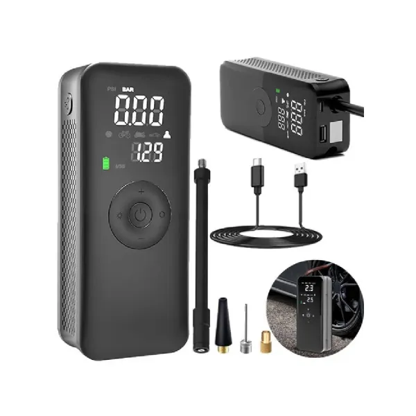 Компресор з акумулятором FreedConn з вбудованою LED-лампою