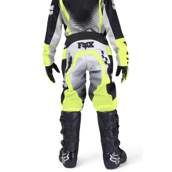 Дитячі кросові штани Fox 180 Collect чорний-сірий-флуоресцентний