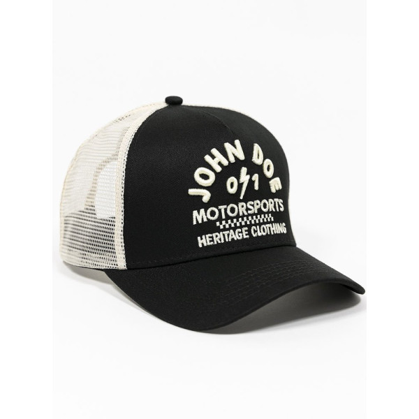Кепка з козирком John Doe Trucker чорна-біла