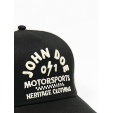 Кепка з козирком John Doe Trucker чорна-біла