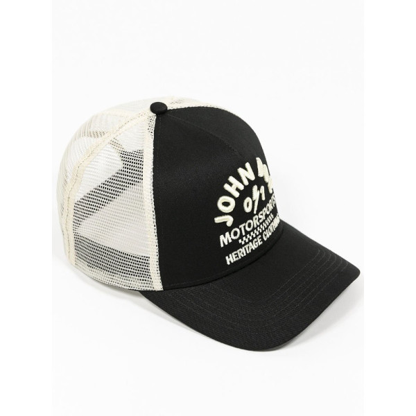 Кепка з козирком John Doe Trucker чорна-біла