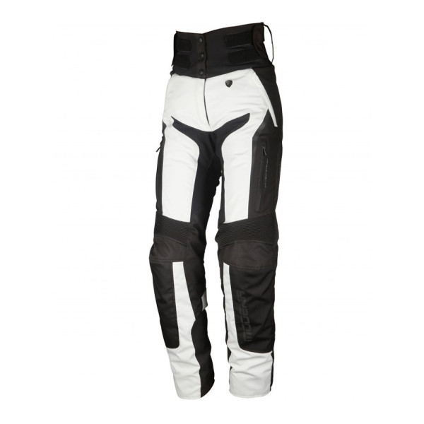 Жіночі текстильні мотоштани Modeka Elaya попелясто-чорні