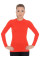 Жіноча футболка BRUBECK ACTIVE WOOL з довгим рукавом цегляний