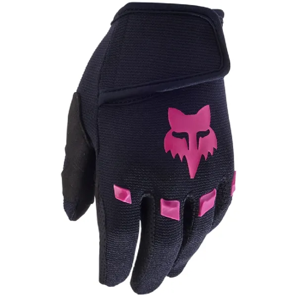 Дитячі кросові рукавички Fox Dirtpaw Kids чорнo-рожеві