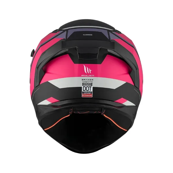 Шолом інтегральний MT Braker SV Chento чорний-рожевий матовий