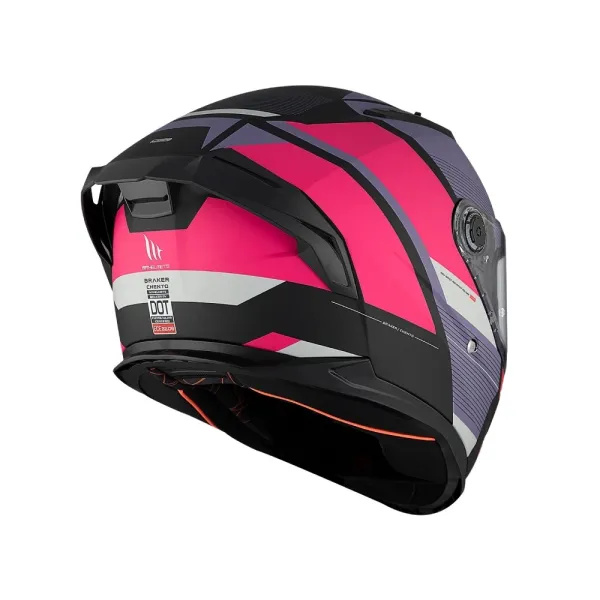 Шолом інтегральний MT Braker SV Chento чорний-рожевий матовий