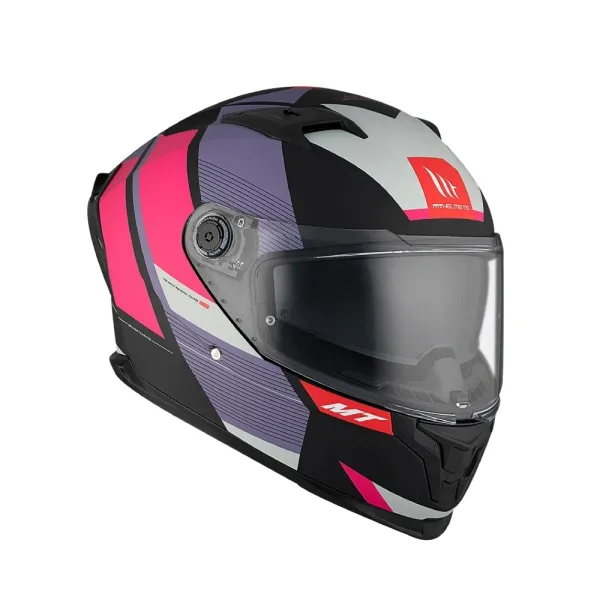 Шолом інтегральний MT Braker SV Chento чорний-рожевий матовий