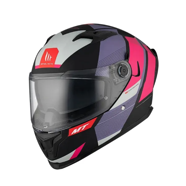 Шолом інтегральний MT Braker SV Chento чорний-рожевий матовий