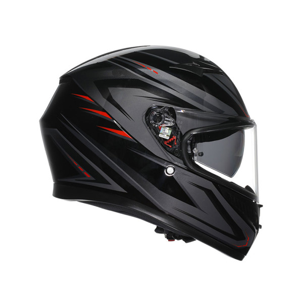 Інтегральний шолом AGV K3 Syth чорний-червоний