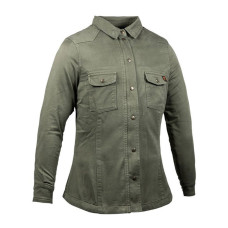Жіноча мотоциклетна сорочка John Doe Motoshirt оливкова